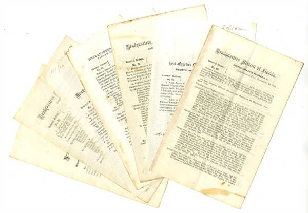 Collection of Jacksonville, Florida General Order Documents