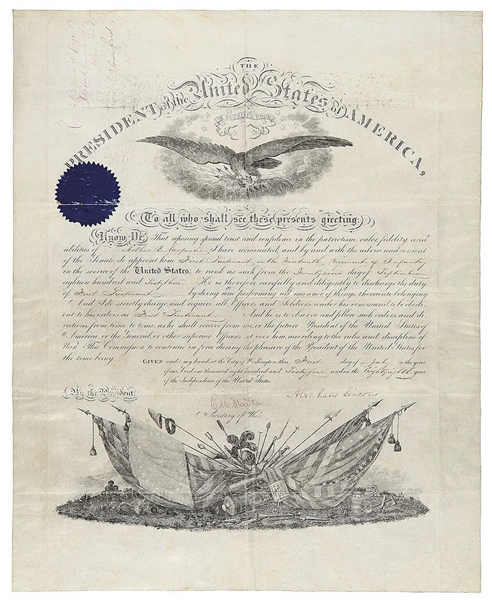 Military Commission, Signed by Lincoln Appointing Arthur Carpenter