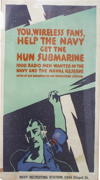 Unusual WWI Navy Recruiting Poster