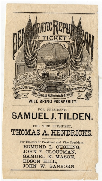 Democratic Republican Ticket 1876