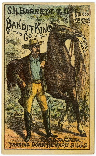 Advertising Card for the Jesse James Show