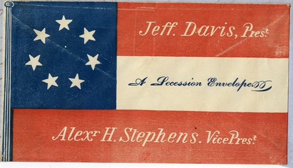 Large Confederate Patriotic Cover