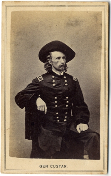 CDV of George Armstrong Custer as a Major General
