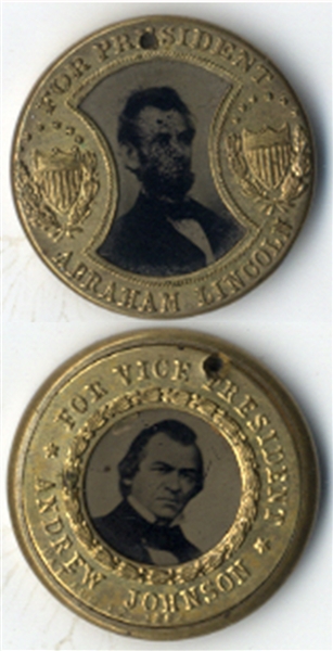 beautiful Lincoln campaign Item - 1864