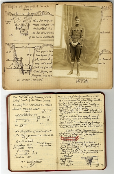 Two U.S. Army Engineer’s World War I Notebooks