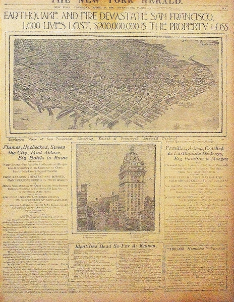 The 1906 San Francisco Earthquake Is Dramatically Reported