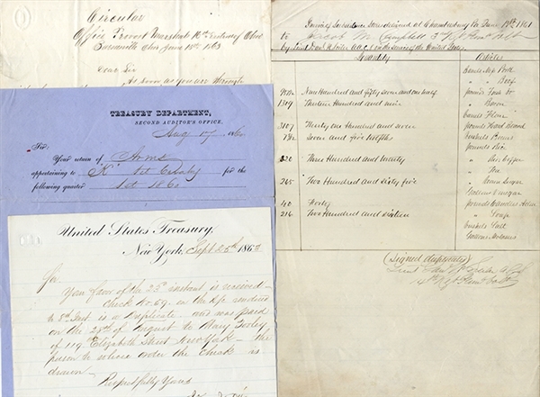 Civil War Treasury Documents