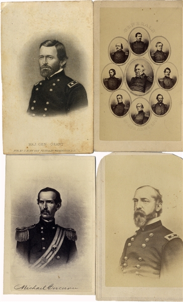 Collection of Four Civil War General CDVs