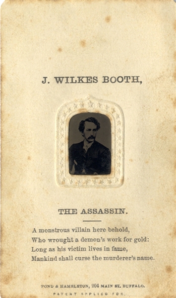 John Wilkes Booth The Assassin Tintype