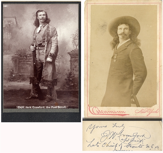 Another Pair of Captain Jack Crawford Cabinet card Phtographs