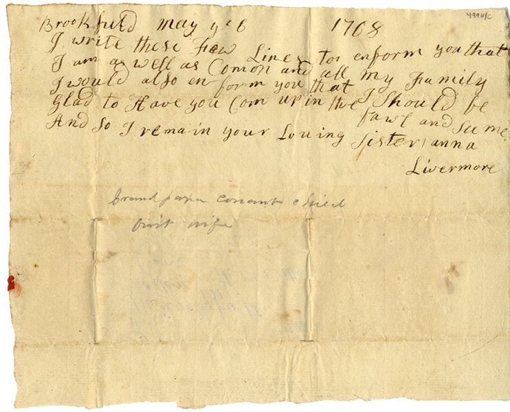 Woman Letter - 1768