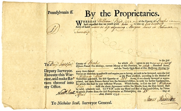 Colonial Pennsylvania Document