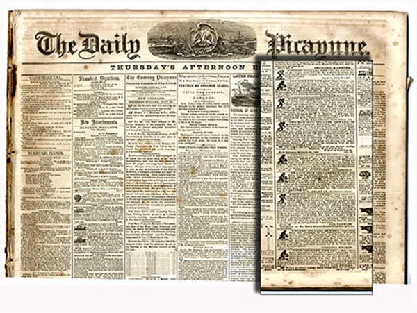Twenty Issues of the Picayune, New Orleans - 1856