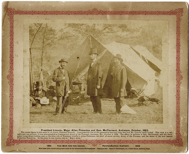 President Lincoln At Antietam Battle Field October 1862 By Alexander Gardner