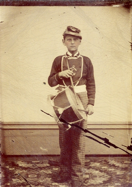 Full Standing Image of a Drummer Boy