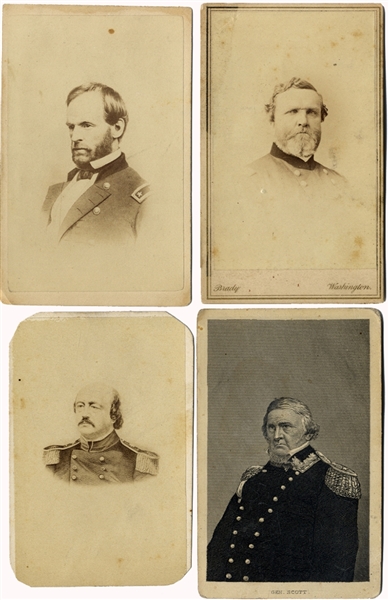 Generals Thomas, Sherman, Scott and Butler