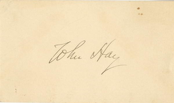 Autograph of John Hay