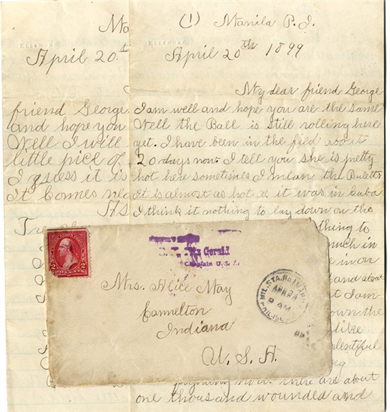 A Pair of Span Am War Letters 