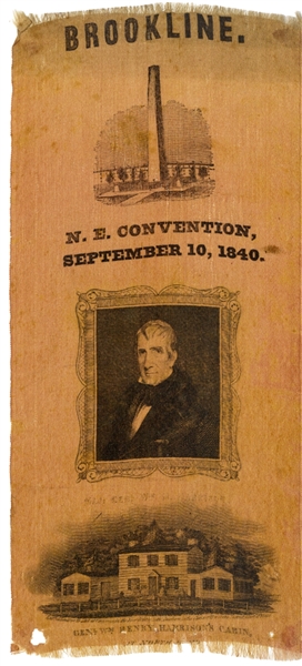 William Henry Harrison Convention Silk