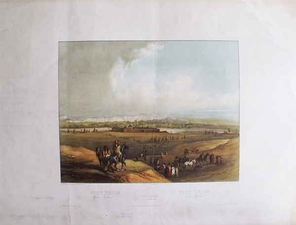 Scarce 1840 Print From Fort Union Montana 