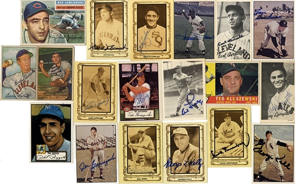 Group of 19 Fielder Signed BB Cards