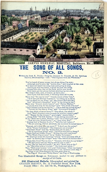 Colored Song Sheet - Baltimore