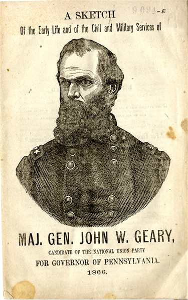 His Canidacy  For Governor Pennsylvania 1866 Was Successful
