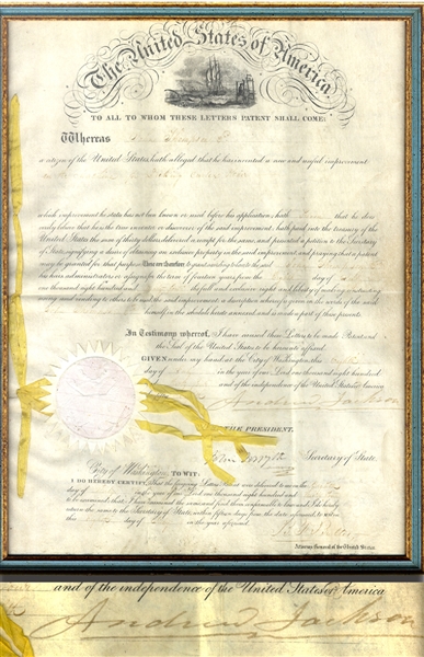 President Jackson Approves a Patent