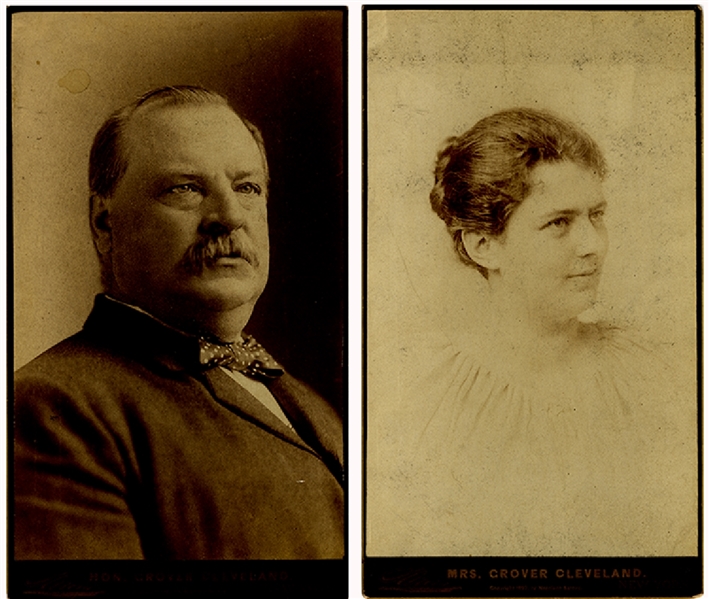 Large Panel Card Photographs Of The Cleveland's In 1892