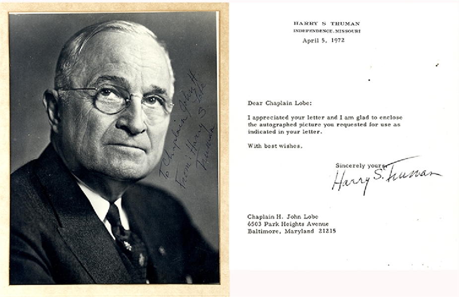 Truman Signed Items