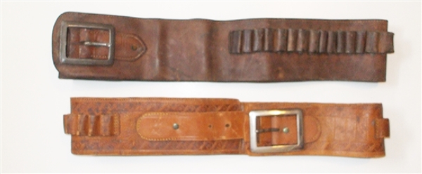 A Pair of Western Leather Belts