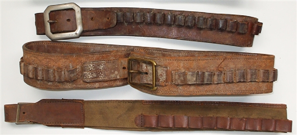 Three Western Cartridege Belts
