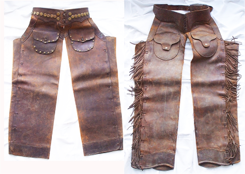 100 Year Old Heavy Leather Chaps