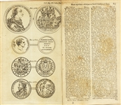 Copper Engravings Of Early Coins  1784