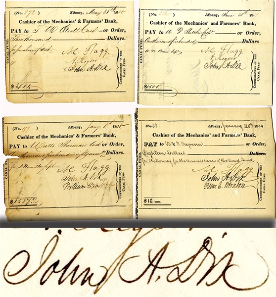 Major General John A. Dix Signed Documents