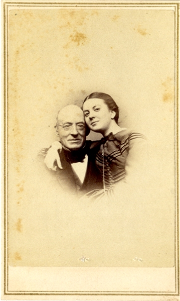 Boston Photographer of William Lloyd Garrison and His Daugter 