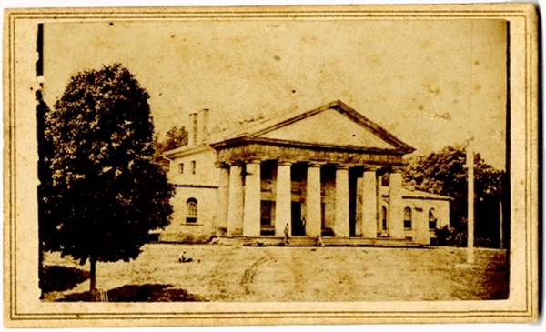 CDV of Robert E. Lee’s Mansion During the Civil War