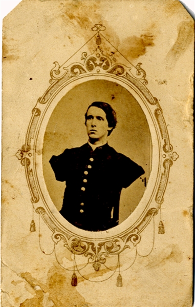 CDV of Alfred Stratton who Lost Both Arms at Petersburg