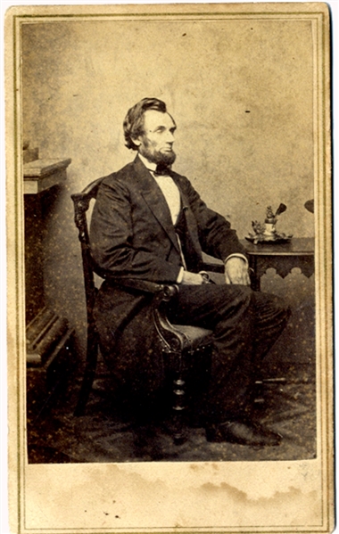 Matthew Brady CDV of President Abraham Lincoln 