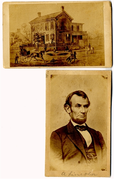 Two Lincoln Related CDVs