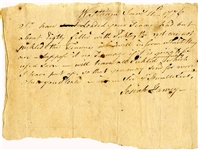 1776 Document Supplying The Revolutionary Army “...eighty filled with pickles the rest are not pickled...”