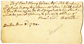 Revolutionary War-date Voucher For Soldier Who Served At Valley Forge