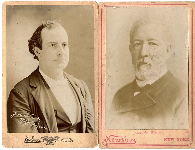 A Pair of Late 19th Century Politicians Cabinet Card Photographs