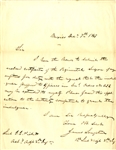 James Longstreet Writes George Pickett Pertaining to His Wound at Chapultepec