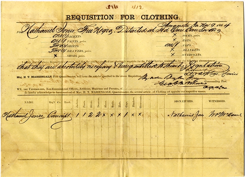 Free Negro Enlists in the Confederate Army