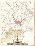 1777 Colored Map titled: “A PLAN OF THE CITY AND ENVIRONS OF PHILADELPHIA” by Matthew A. Lotter
