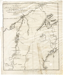 Map of the Quebec Expedition Led by Benedict Arnold
