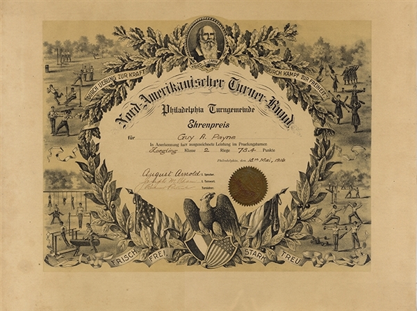 Philadelphia Turner Certificate