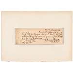 June 22, 1743 Autograph Document Endorsed by Wealthy Merchant