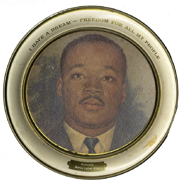 Period Martin Luther King tin plate
